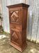 Solid oak wardrobe with 2 doors and 1 drawer in neo Louis XIII style.