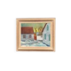 Original Swedish Oil on Canvas – "Vinter Kväll Viks" by Albert Krüger (1885–1965) – Signed – 1945 – Vintage and Framed