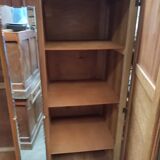 Vintage wardrobe with compass feet and central mirror Scandinavian style design