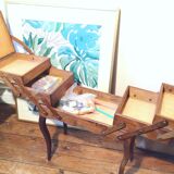 Wooden sewing worker