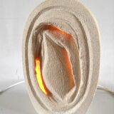 Stone lamp signed Arsène Galisson 70s
