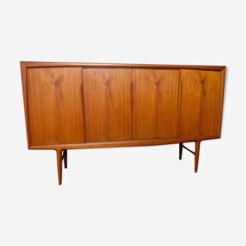 Danish teak highboard by Axel Christensen for ACO Møbler, 1960s