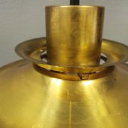 Hanging lamp from the 1970s-1980s, produced by Danish Vitrika, made of brass.