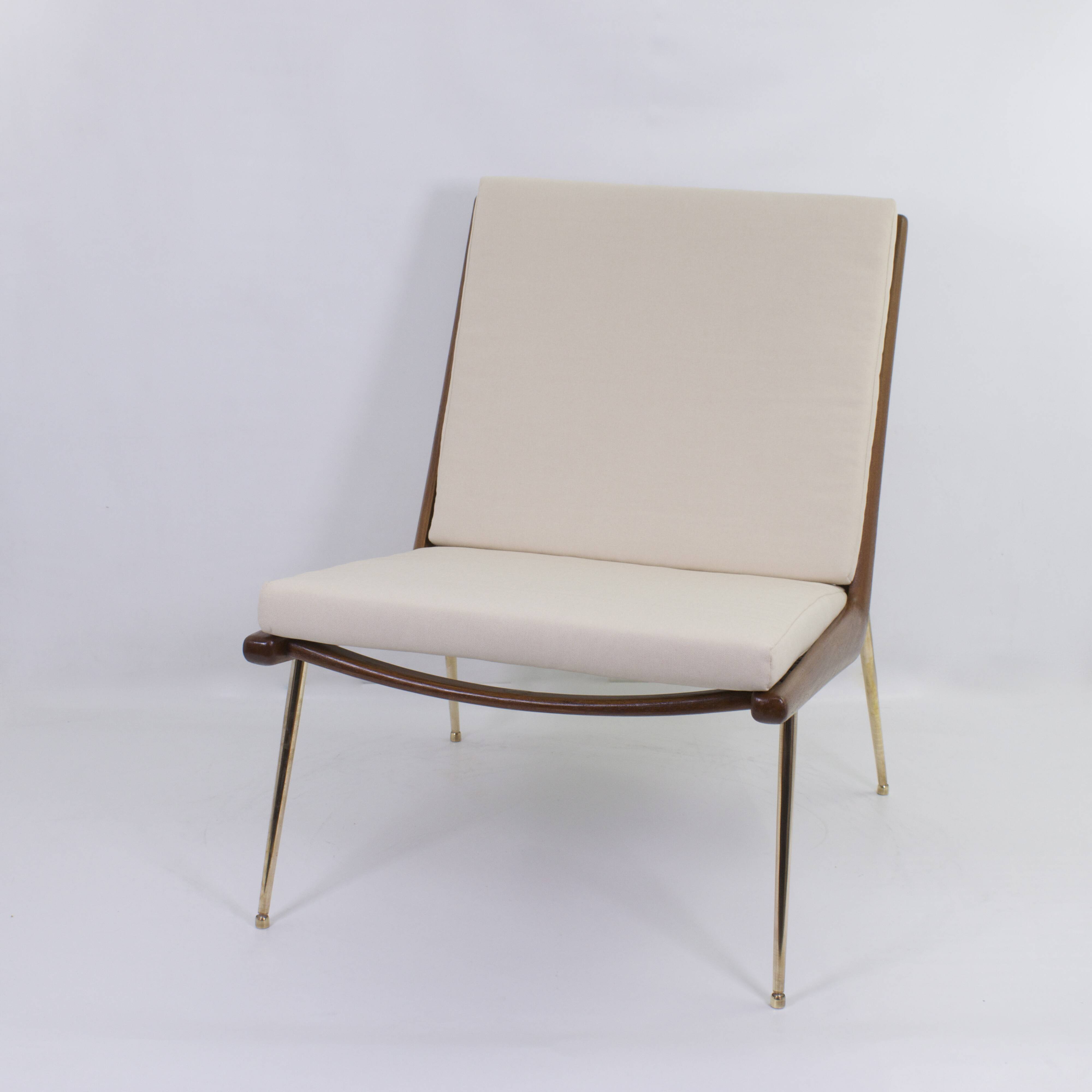 BOOMERANG ARMCHAIR by P. HVIDT & NIELSEN, ed. original, restored, 1950