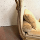 Empire style daybed in patinated and gilded wood XX century