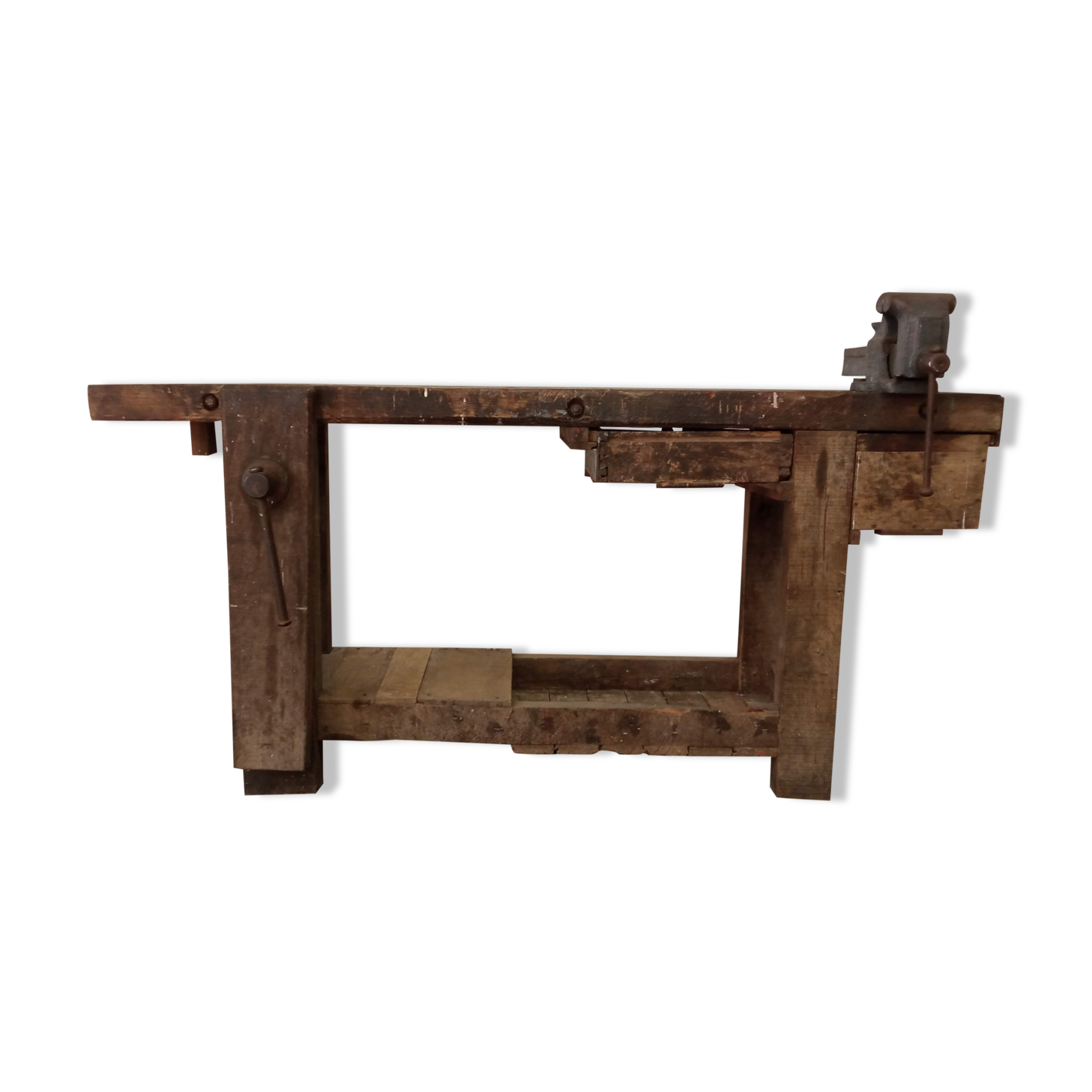 Old oak workbench