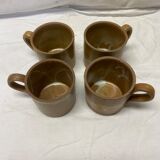 Set of 4 stoneware espresso cups