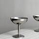 6 coupelles sur pied en inox style Letang Remy