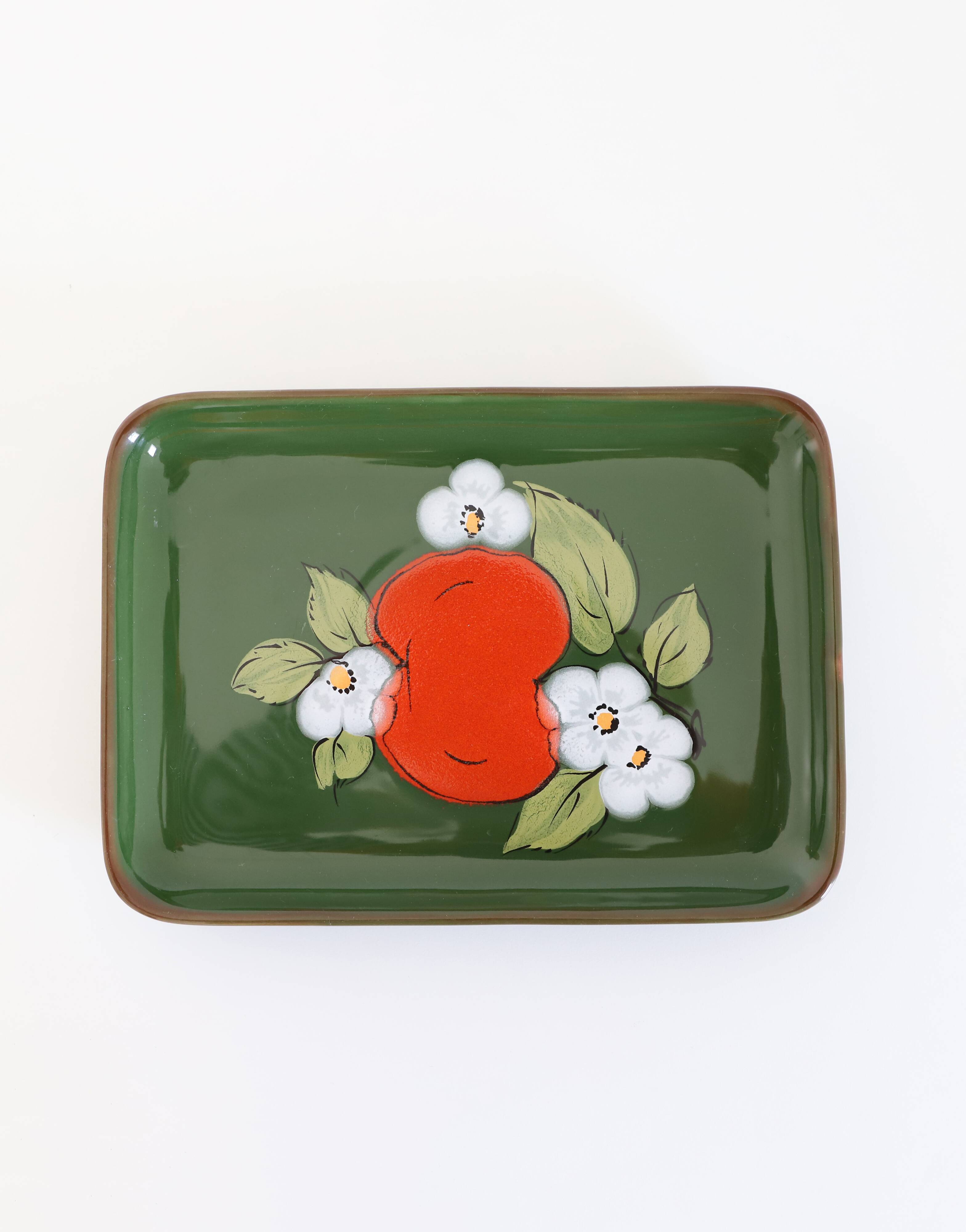Small rectangular vintage dish '70 ZELLER KERAMIK