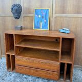 Vintage Solid Pine TV Hi-Fi Console Furniture 60s 70s 80s Chalet