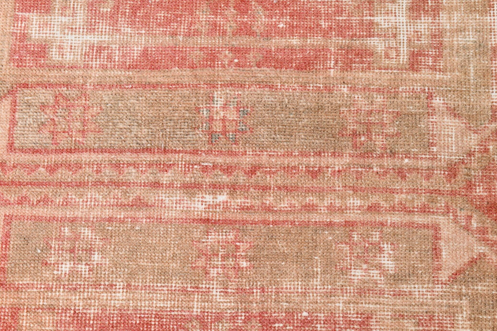 2x12 Stair Red & Pink Vintage Runner Rug, 73x382Cm