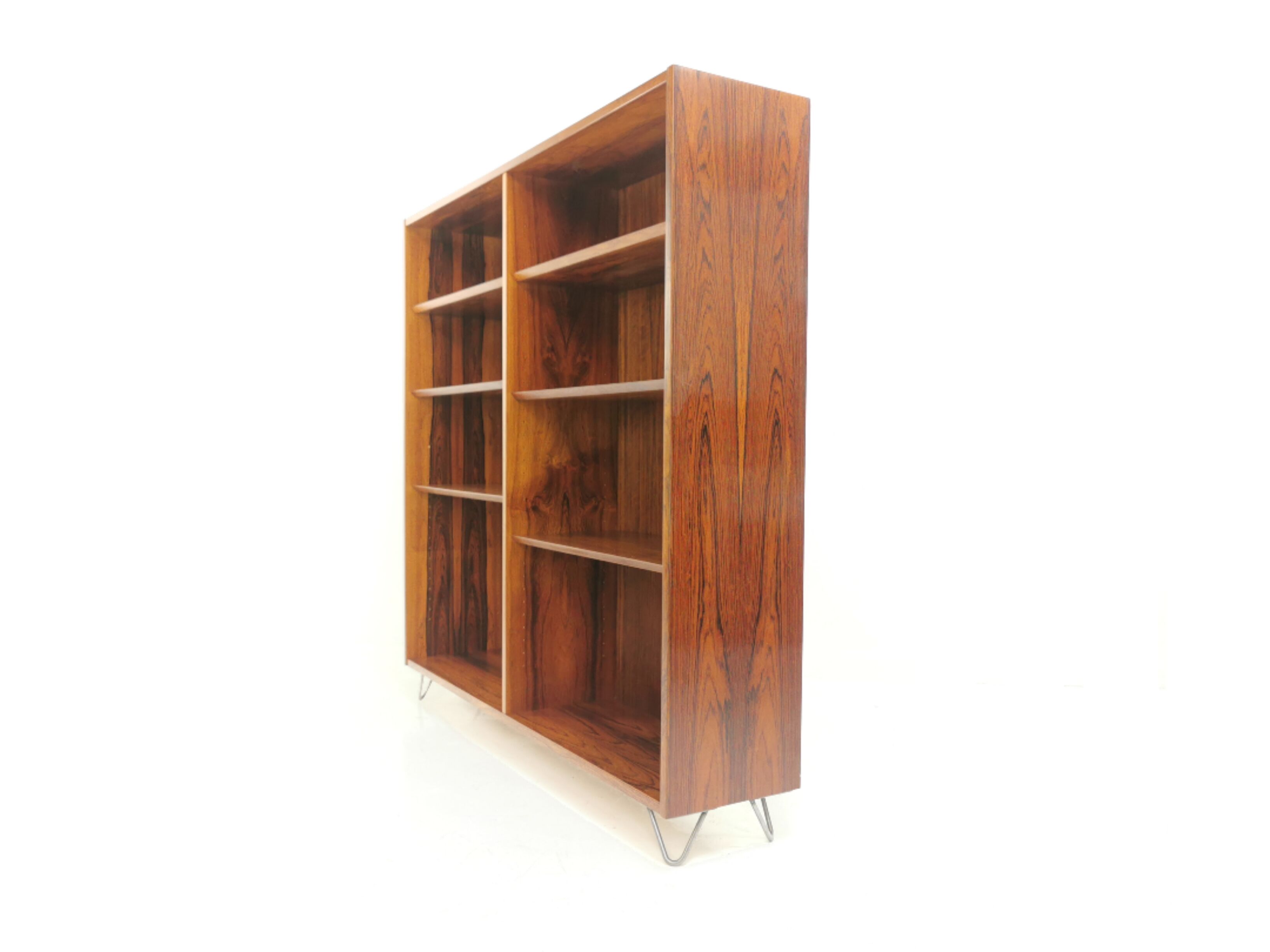 Danish rosewood bookcase cabinet 60s 70s mid century