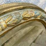 Beveled mirror plaster decoration knots and leaves