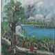 Original Mid Century Swedish Oil on Panel – “London” by Sven Jonsson