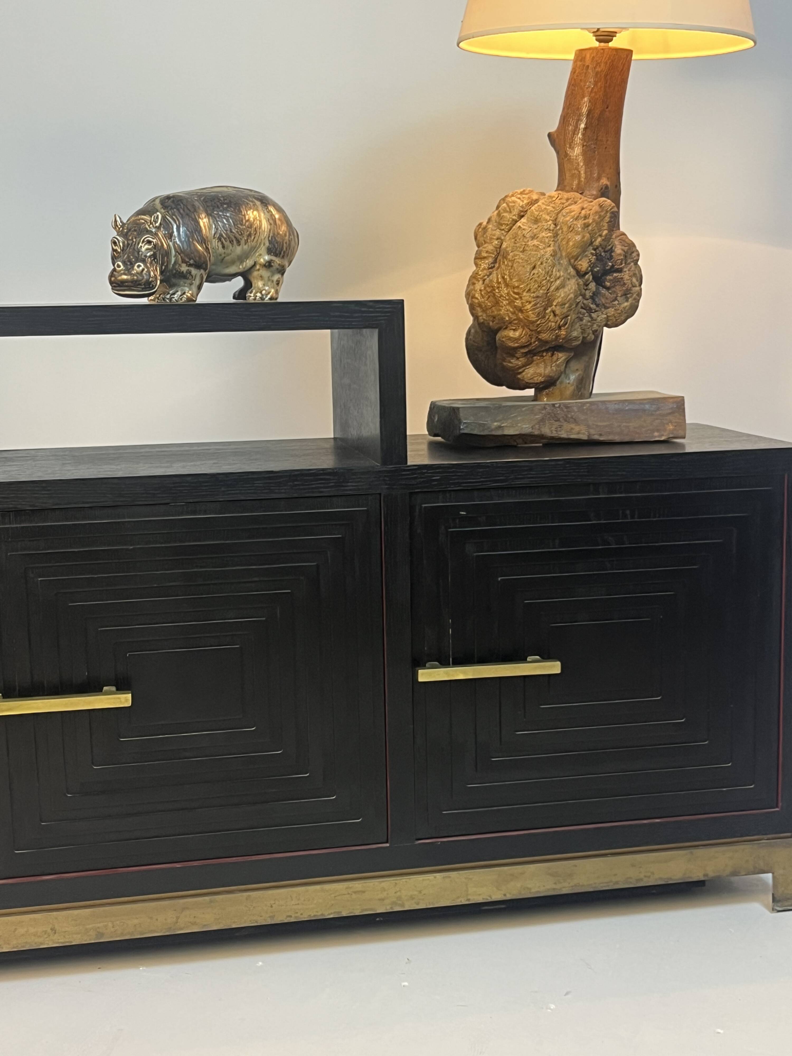 Meuble buffet asymétrique des années 1990