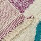 Custom-made pure wool Berber rug with colourful patterns, size 150/250 cm.