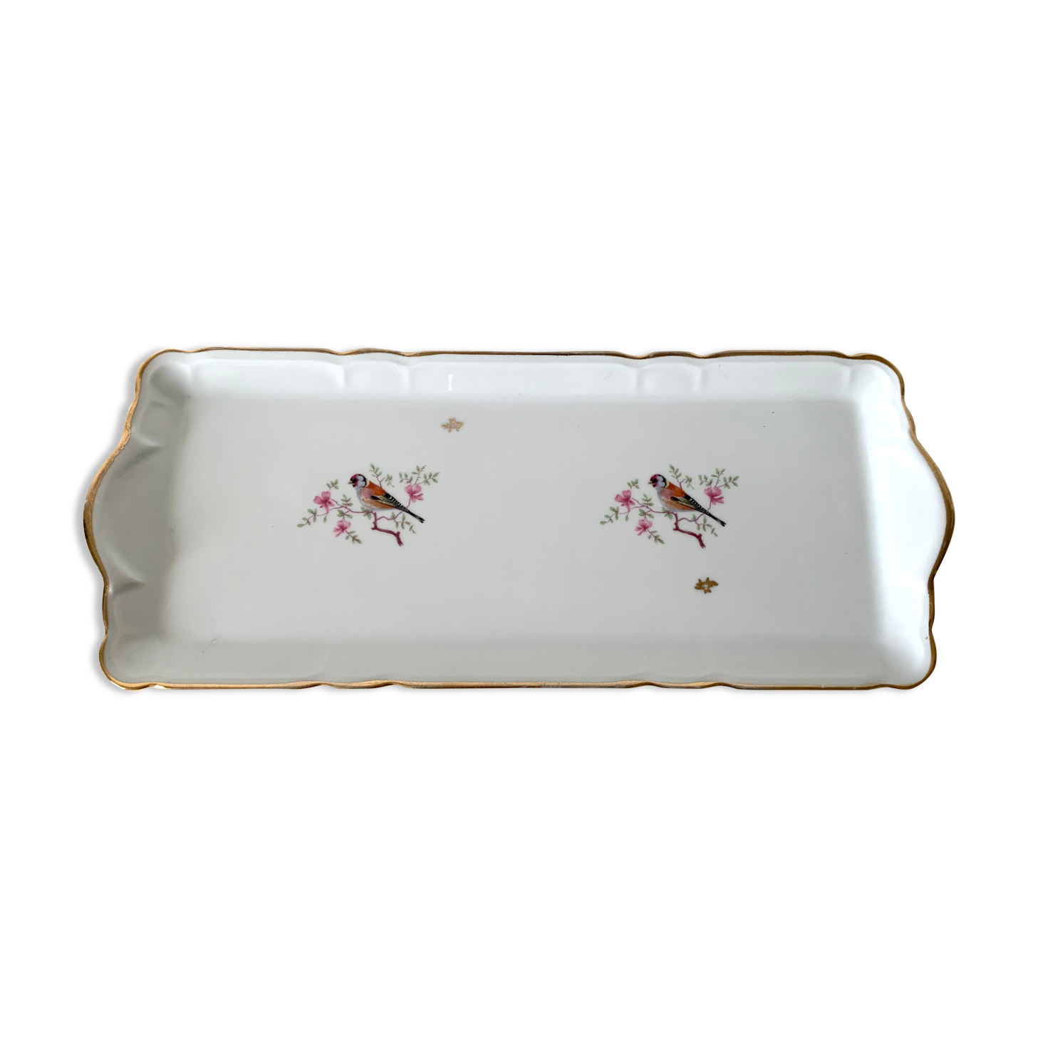 Vintage porcelain cake dish