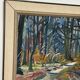 Swedish Oil on Canvas – “Forest” by Eyvind Olesen – Dated 1957