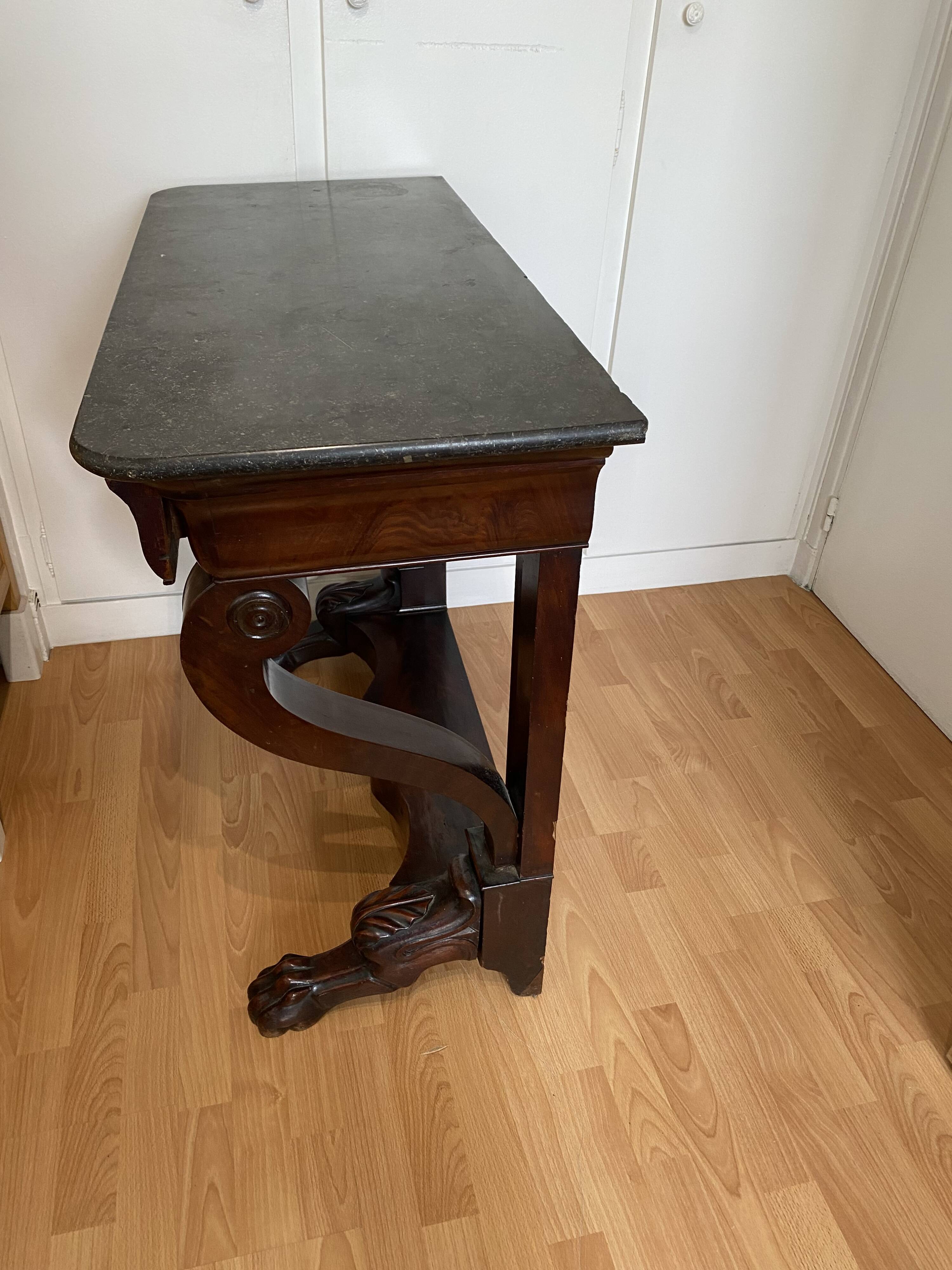 Early 19th century mahogany console