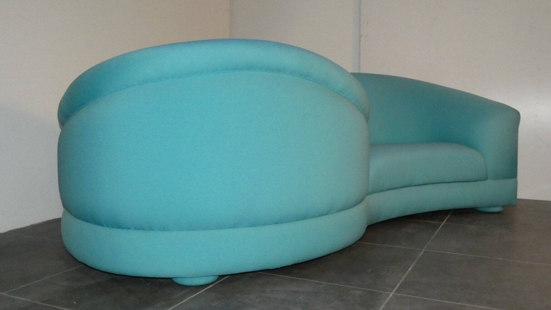 Toi et Moi sofa in jersey by Arpex International, Rome, Italy, 1970.
