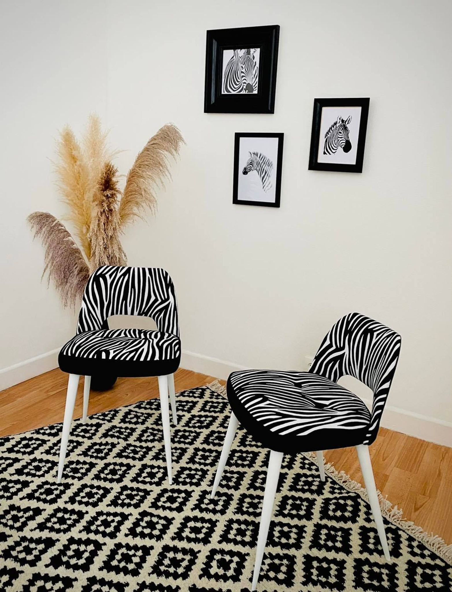 Duo of restored chairs