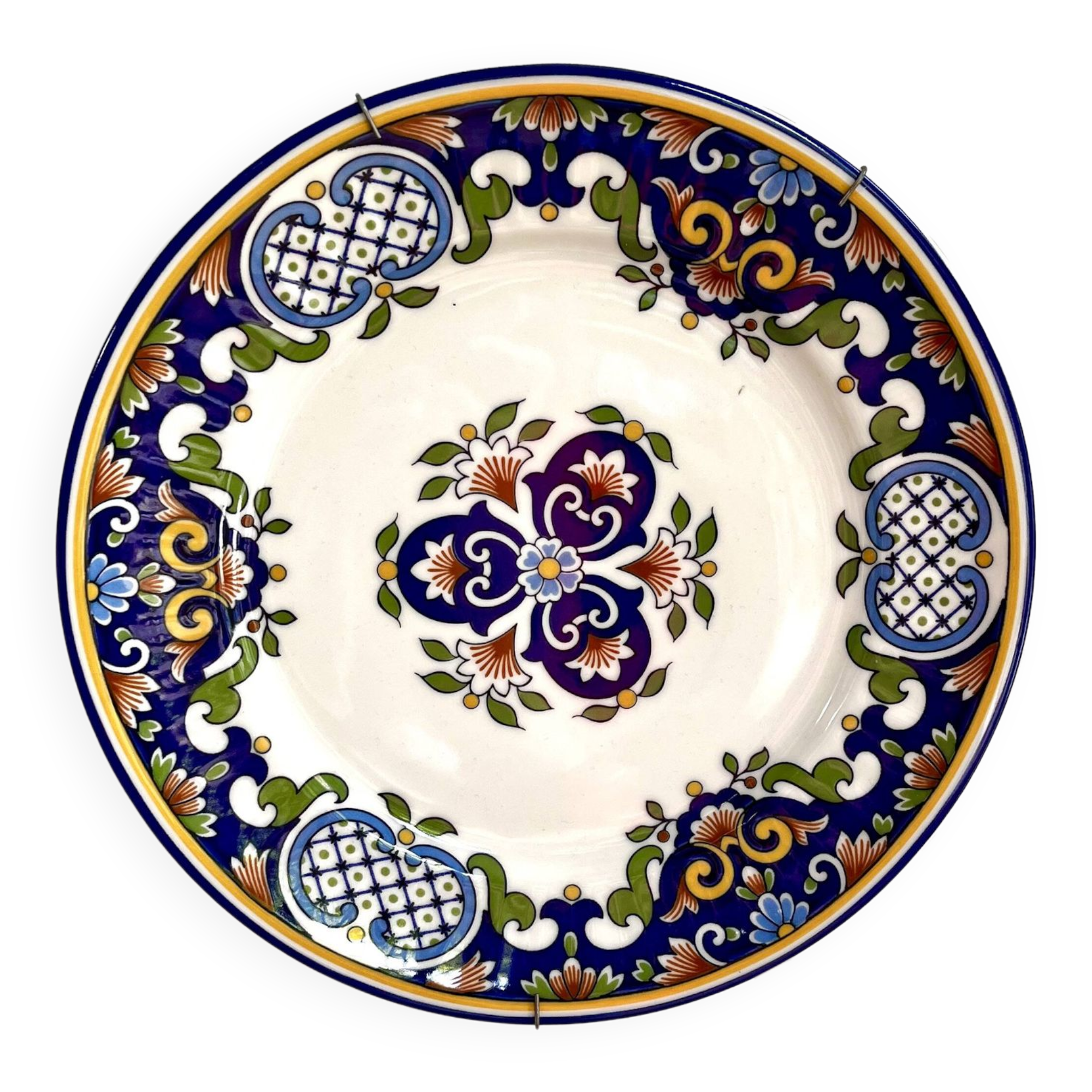 Vintage decorative plate and wall mount