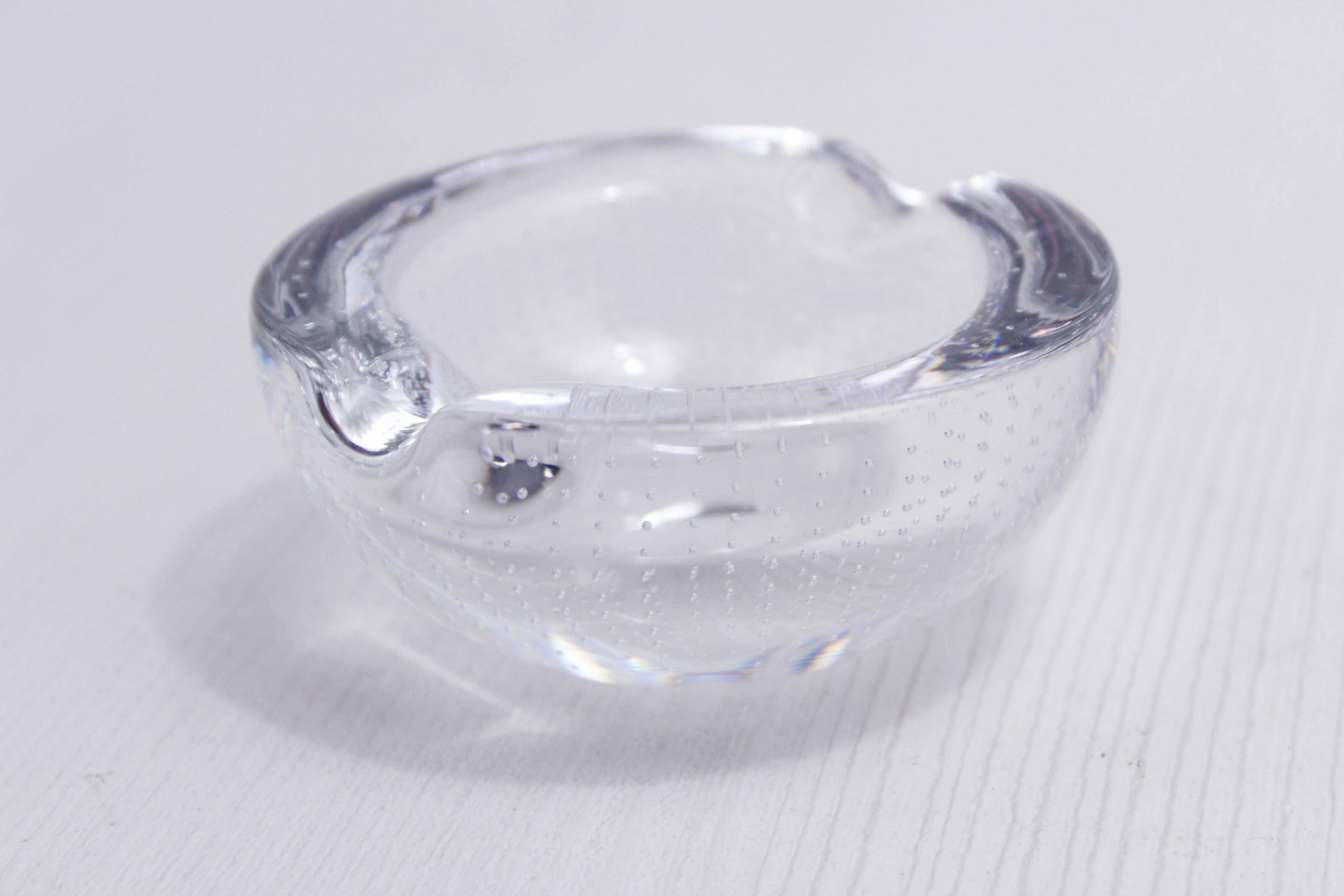 Bubble glass ashtray