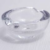 Cendrier en verre bullé