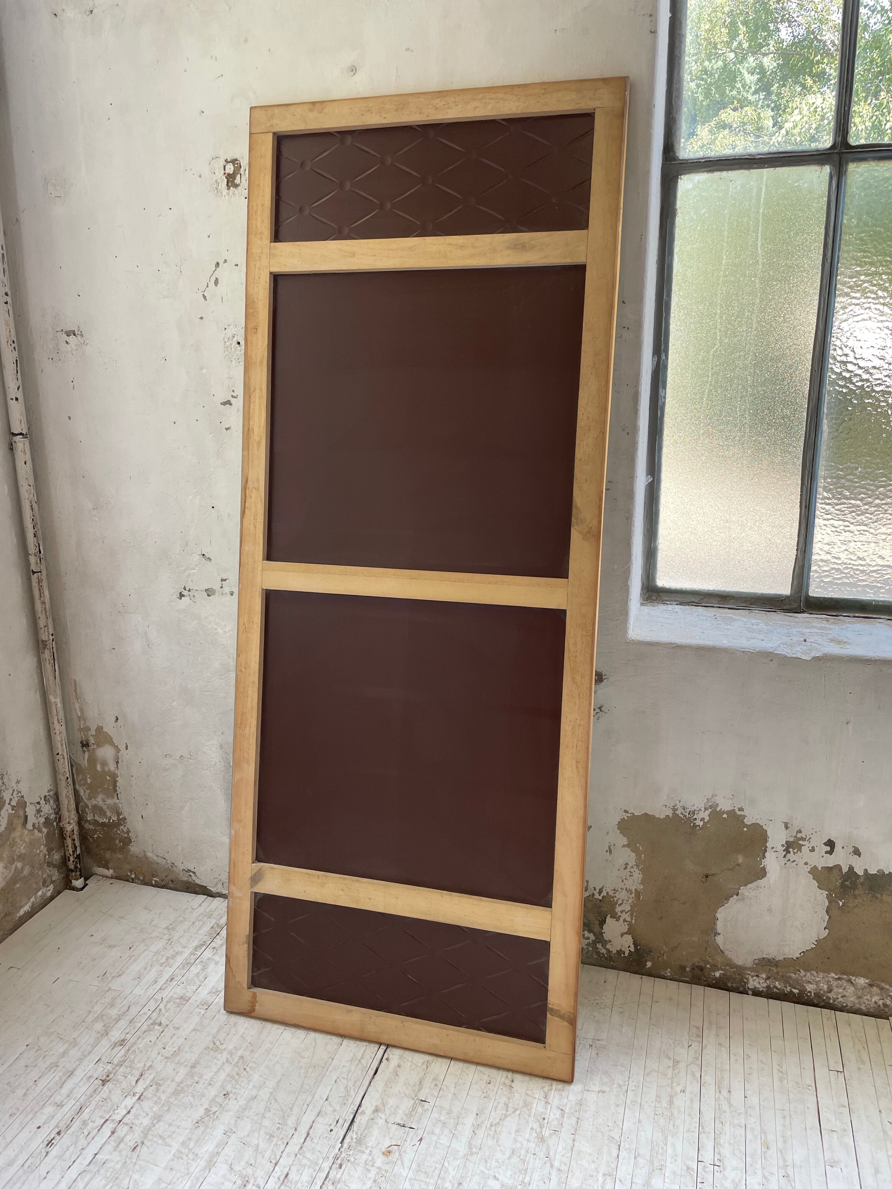 Italian engraved bistro mirror 60s XL
