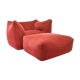 Fauteuil lounge et ottoman Le Bambole Mario Bellini
