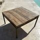 Wood and metal coffee table