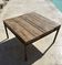 Wood and metal coffee table