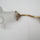 Old gooseneck wall lamp and frosted white glass tulip
