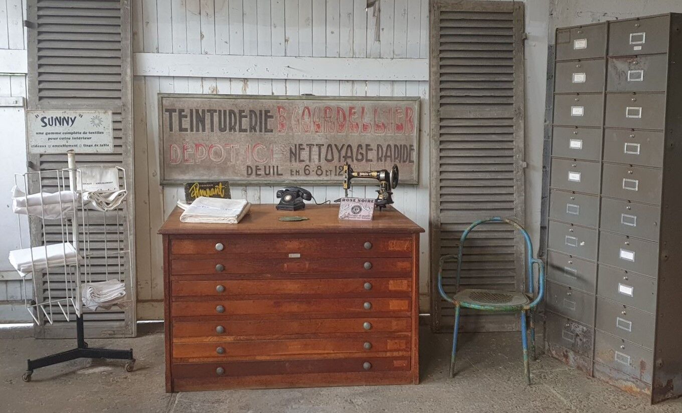 former big wooden advertising sign