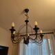 Black art deco pendant lamp