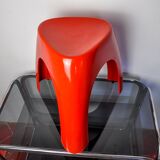 Red elephant stool by vilmer, spain, 1980