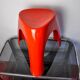Red elephant stool by vilmer, spain, 1980