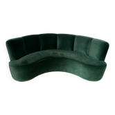 Green velvet sofa Sarah Lavoine
