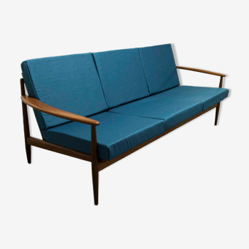 Scandinavian sofa 3 places in teak 1960 restored