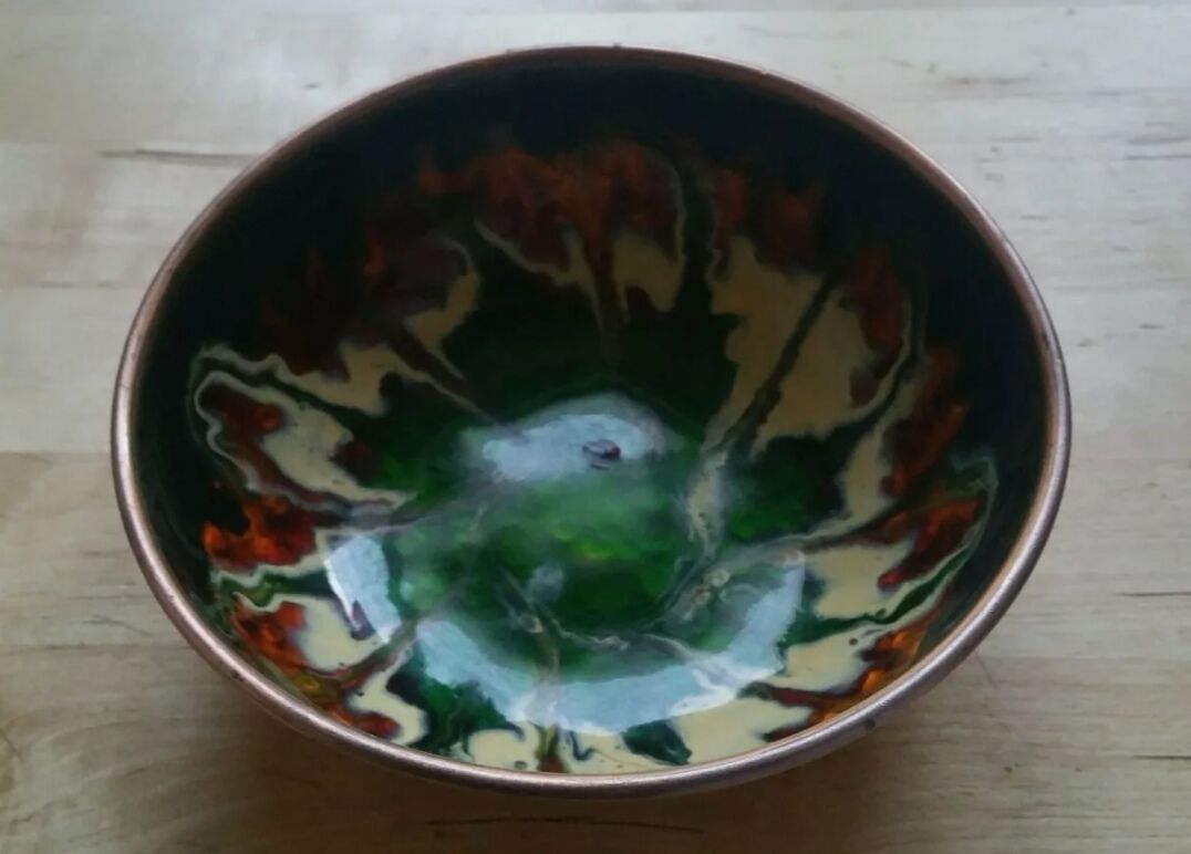 Vintage decorative trinket bowl