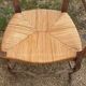 Fauteuil paille rustique