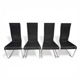 Set of 4 B 25 Tecta Cantilever Chairs by Axel Bruchhäuser, 1980