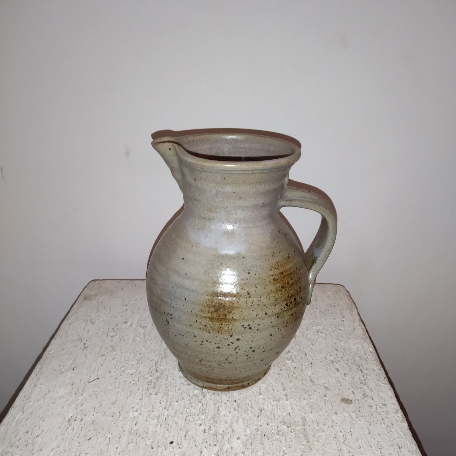 Gustave Tiffoche La Borne stoneware pitcher vase