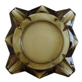 Cendrier vintage verre fumé Luminarc étoile