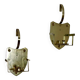 Pair of Swedish brass wall lights from the 1950s.