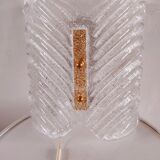Murano glass wall lamp with frosted effect, 70s design