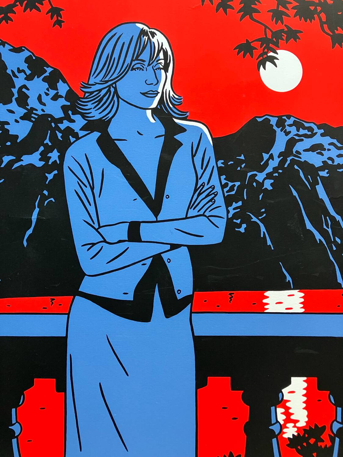 Floc'h signed silkscreen print of the film Petites Coupures by Pascal Bonitzer