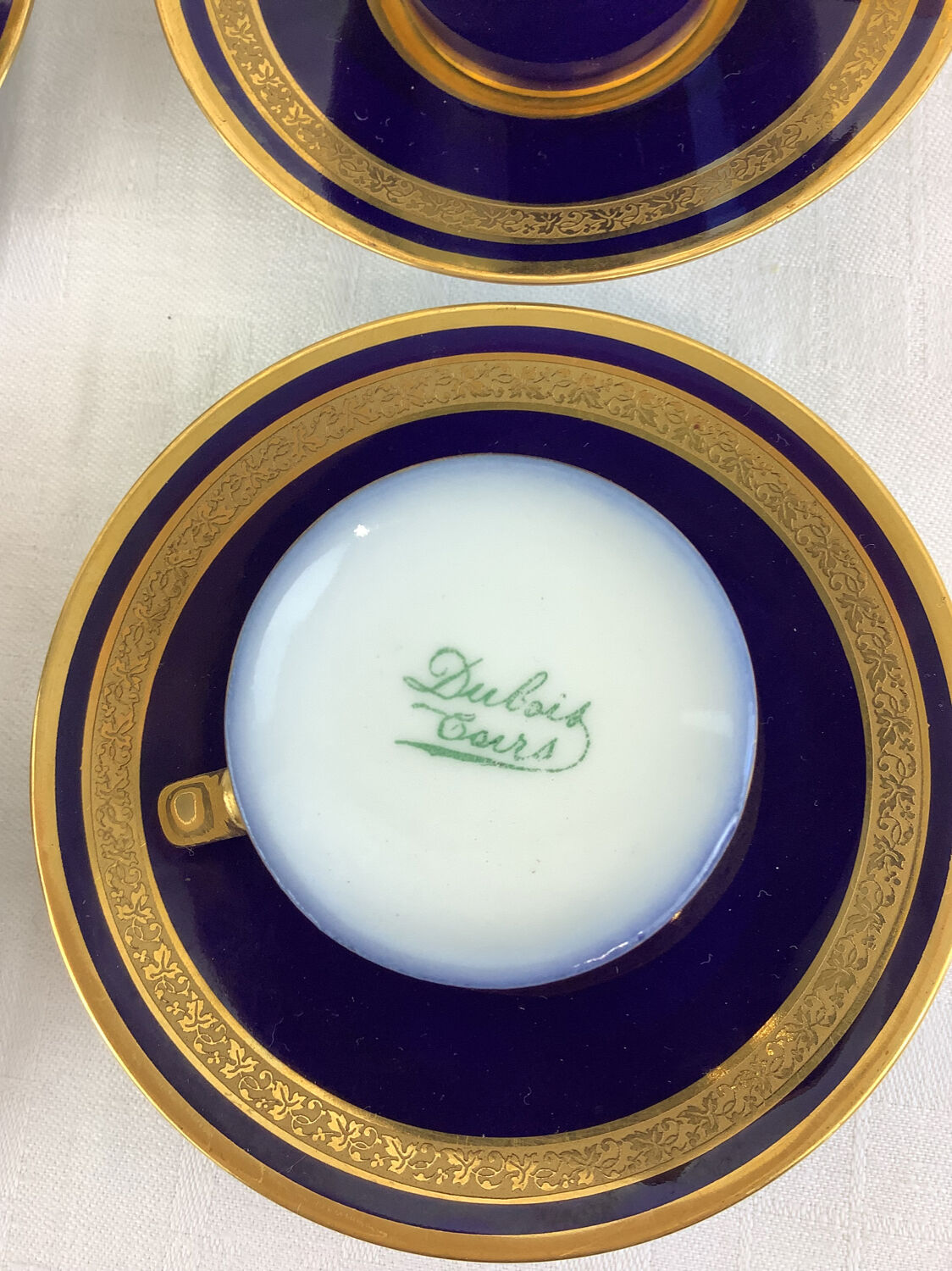 6 cups & saucers Tours porcelain