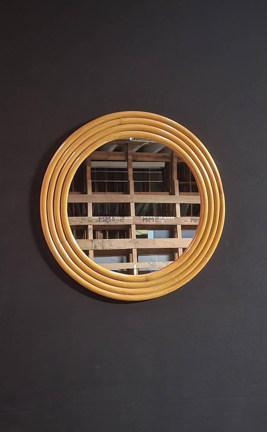 Miroir Encadré Bambou