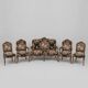 Sofa set with Napoleon III chairs.
